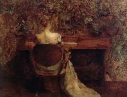 Thomas Wilmer Dewing The Spinet Sweden oil painting artist